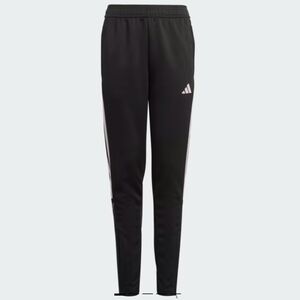 Adidas Youth Girls TIRO PANTS Athleisure Tapered Leg Black/Clear Pink  L